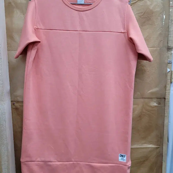 [BUNJANG] Women's Pink Sweatshirt Dress / 온리 여성 핑크 맨투맨 원피스