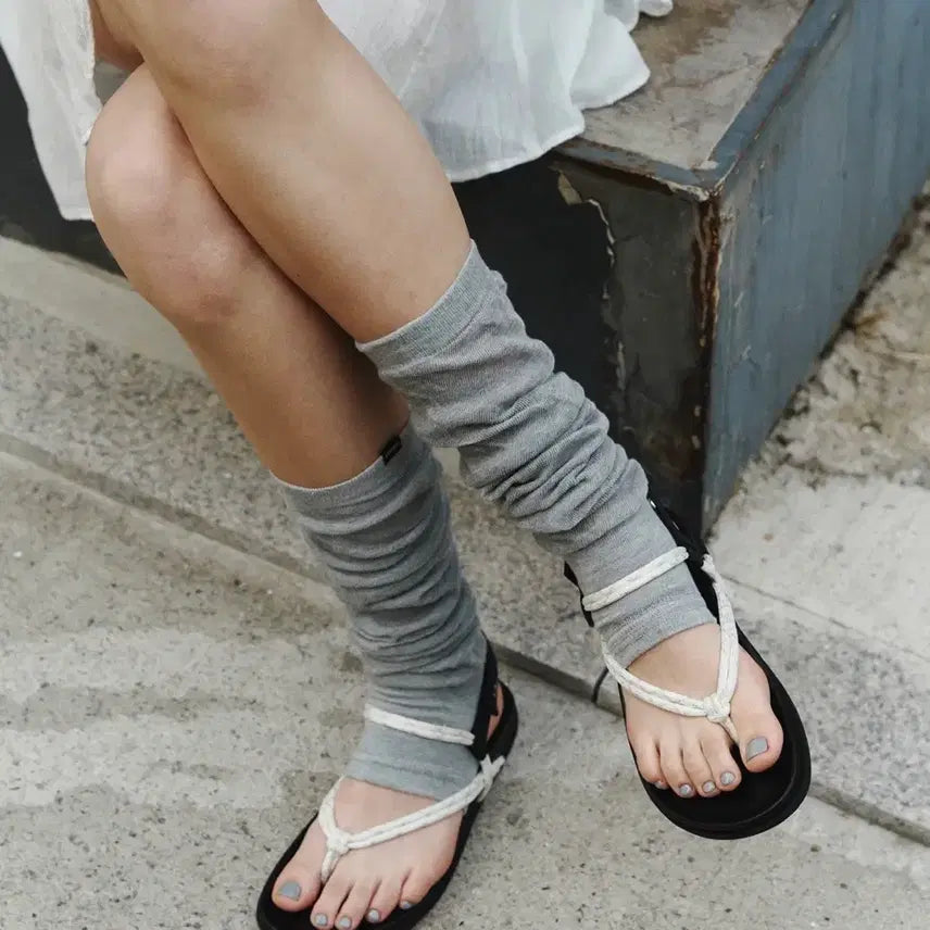 [BUNJANG] GIHO Easy Rope Sandals Ivory / 기호 이지 로프 샌들 아이보리