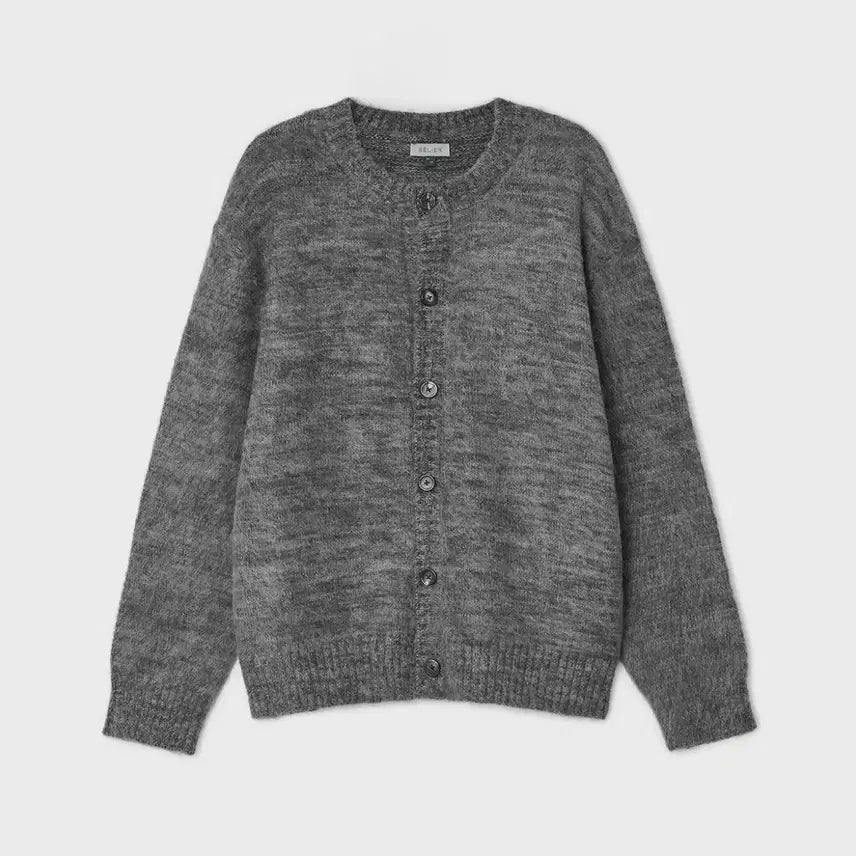 [BUNJANG] Vellie Brushed Mohair Blend Cardigan Grey Size 105 / 벨리에 브러쉬드 탐 가디건 그레이 105사이즈 판매