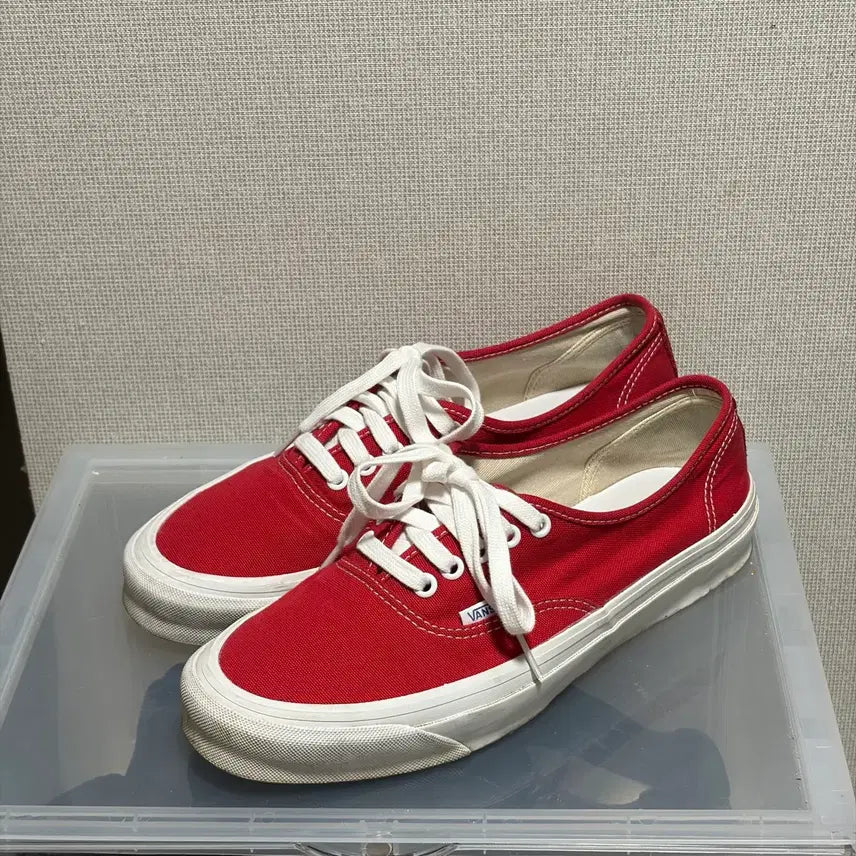 [BUNJANG] Vans Vault Authentic Red / [275] 반스 볼트 어센틱 레드