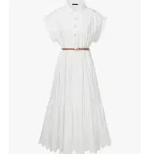 [BUNJANG] LeShop Belted Punching Long Dress White / 르샵 벨티드 펀칭 롱원피스 새상품 팝니다~!