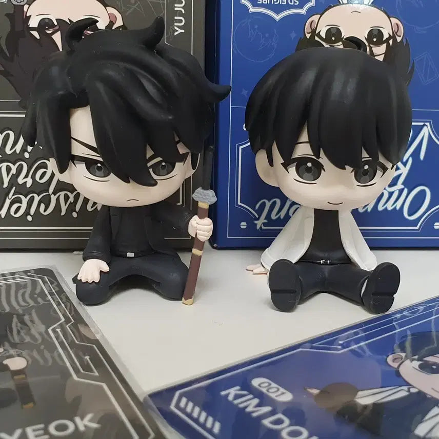 [BUNJANG] Omniscient Reader's Viewpoint Pop-up Sitting Figure Set (Yoo Joonghyuk, Kim Dokja) / 전독시 팝업 앉은 피규어 유중혁, 김독자 일괄