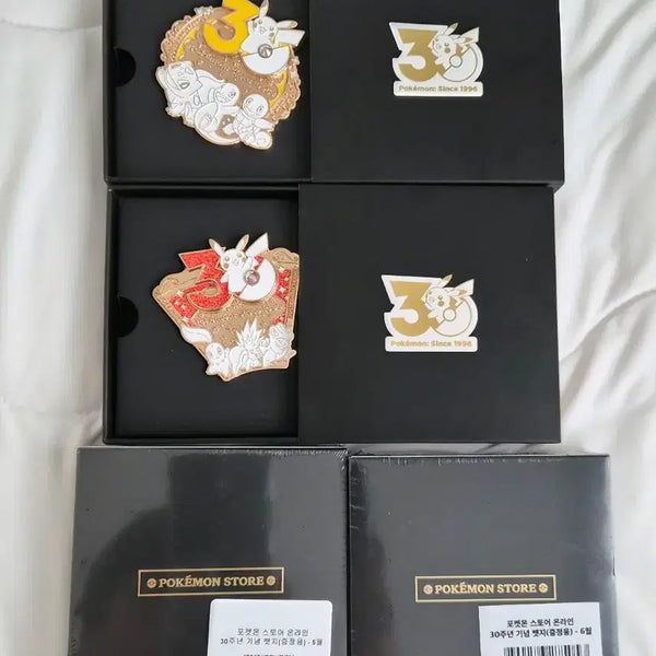 [BUNJANG] Pokemon 30th Anniversary Badge Bundle Set / 포켓몬30주년 기념 뱃지 3월,4월,5월,6월 일괄판매
