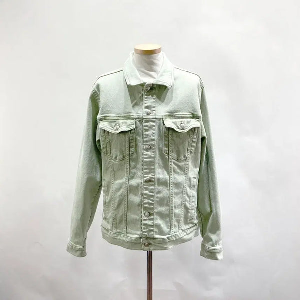 [BUNJANG] Zara Men's Denim Jacket Khaki XL / 자라 남성데님자켓 카키 XL