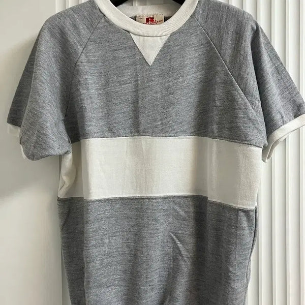 [BUNJANG] Russell Half Sleeve Sweatshirt / 러셀 반팔 스웻셔츠