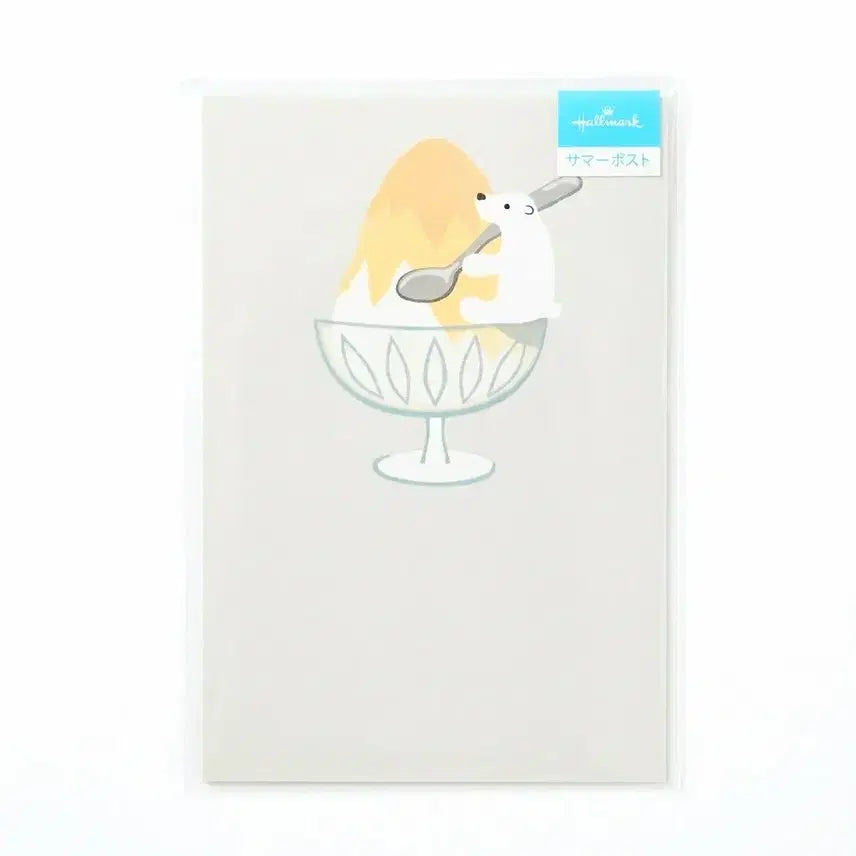 [BUNJANG] Hallmark Summer Postcard Set - Polar Bear & Shaved Ice Design / 일본 다꾸 홀마크 여름 엽서 서머 포스트 시리즈 북극곰 빙수