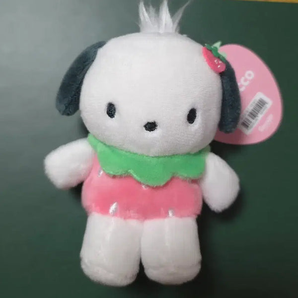 [BUNJANG] Sanrio Pochacco Strawberry Doll Keychain / 정품 새것) 포차코 딸기 인형 키링 산리오