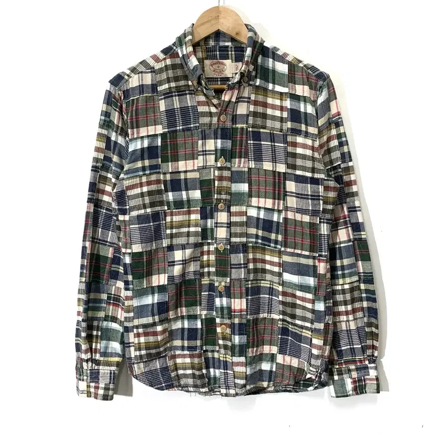 [BUNJANG] Brooks Brothers Madras Patchwork Shirt / 브룩스 브라더스 마드라스 패치워크 셔츠