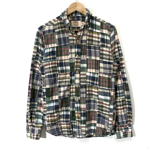 [BUNJANG] Brooks Brothers Madras Patchwork Shirt / 브룩스 브라더스 마드라스 패치워크 셔츠
