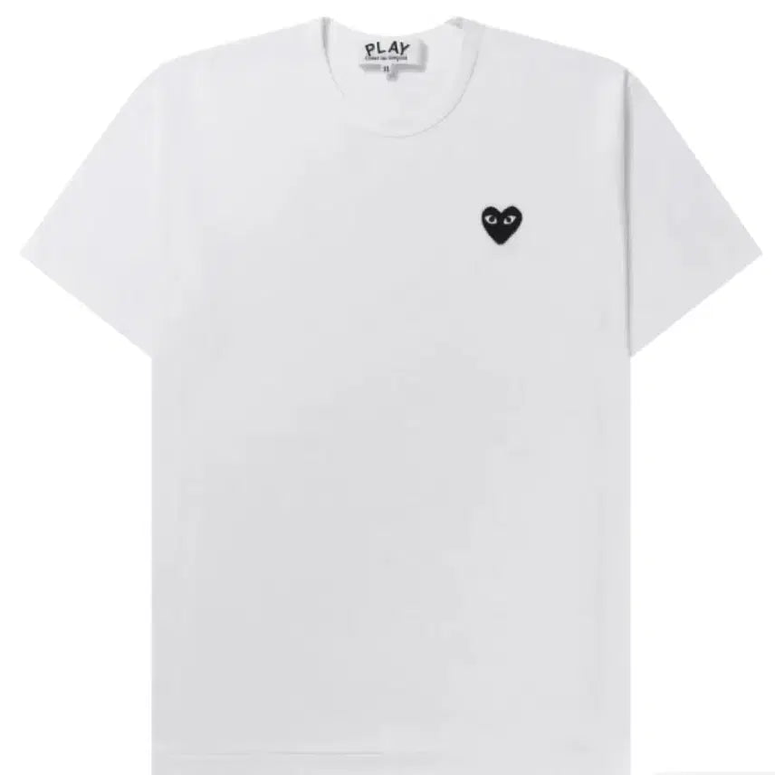[BUNJANG] Comme des Garçons Black Heart T-Shirt White M / 새상품, 택O)[정품M] 꼼데가르송 반팔 티셔츠 화이트 AZ-T064