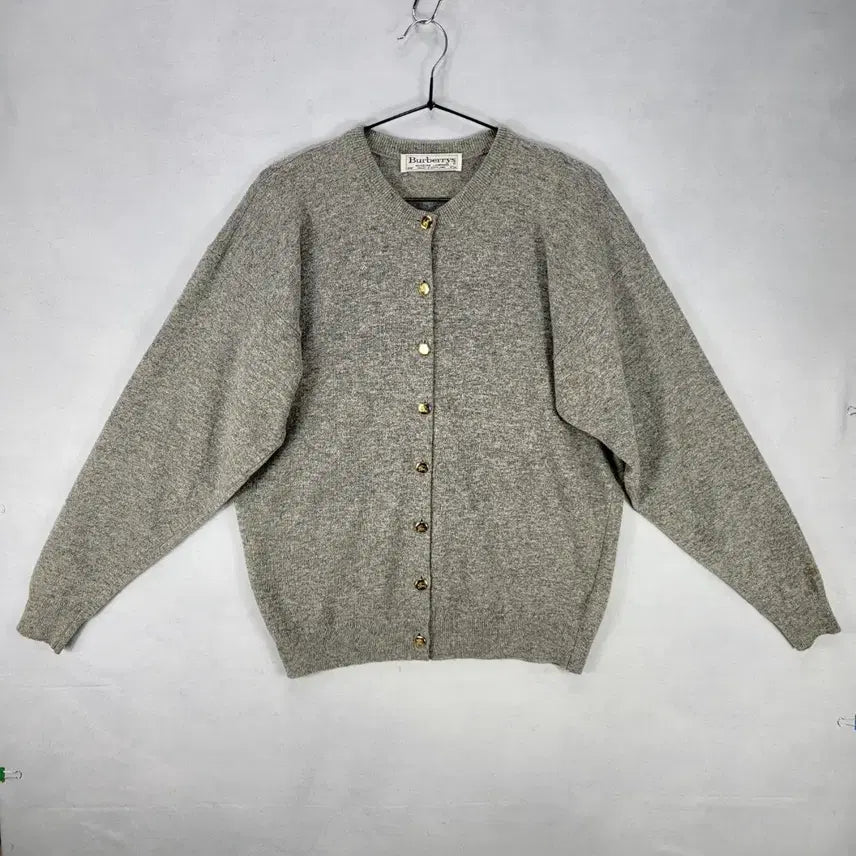 [BUNJANG] Burberrys Vintage Giallo Lambswool Gold Button Cardigan / [정품/최고급] 버버리 빈티지 지롱 램스울 금장 가디건
