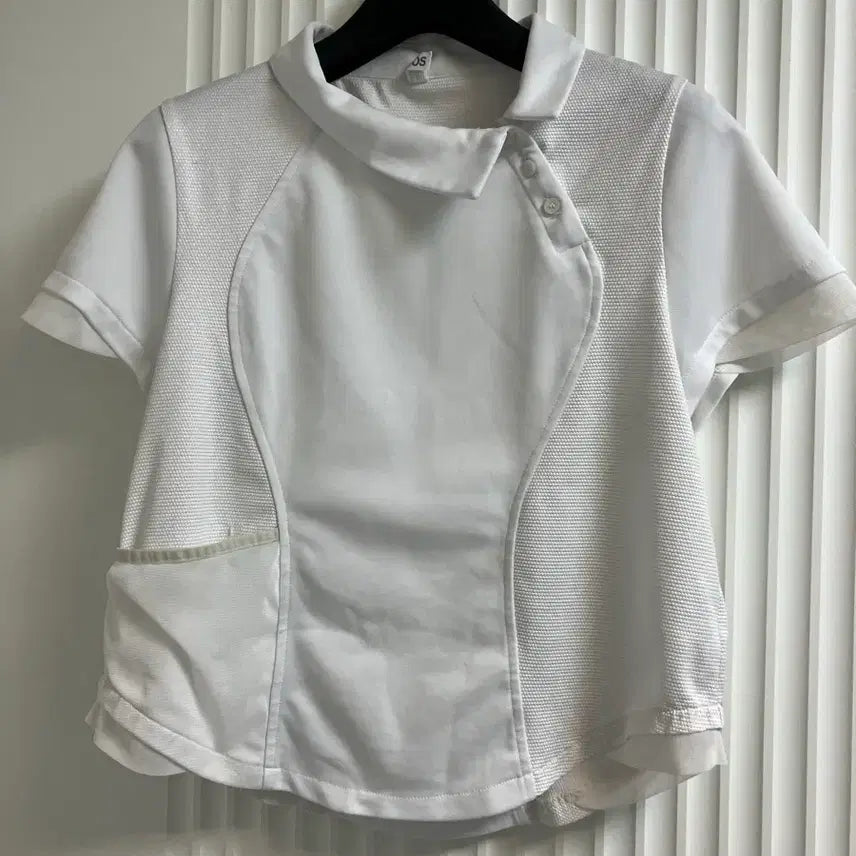 [BUNJANG] OHOS Side Neck Collar Short Sleeve T-Shirt / 오호스 사이드넥카라 반팔