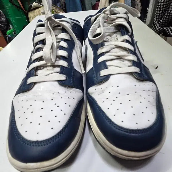 [BUNJANG] Nike Dunk Low White Navy 285 / 나이키 덩크 로우 화이트 네이비285