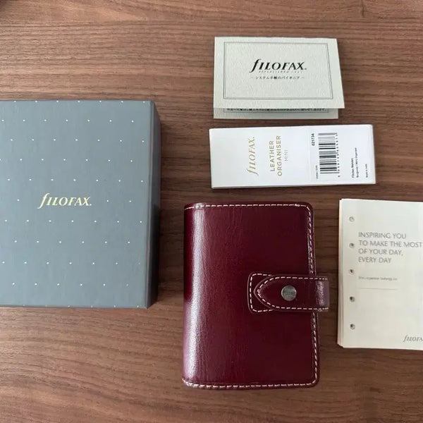 [BUNJANG] Filofax Malden Mini A8 Burgundy / 파일로팩스 몰든 미니 a8 버건디