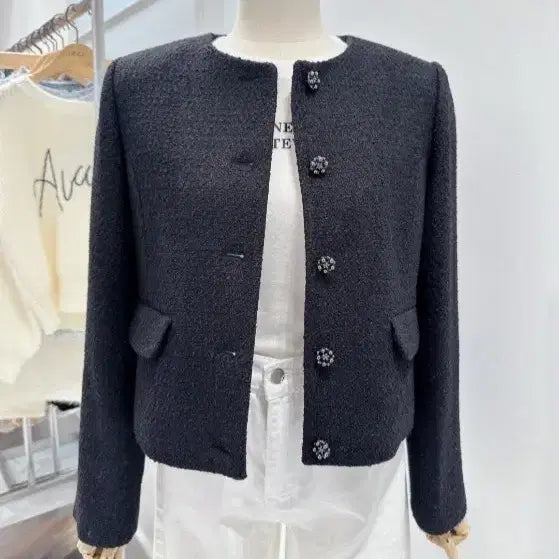 [BUNJANG] Ab.fz Tweed Jacket / ab.f.z 고급단추 트위드자켓