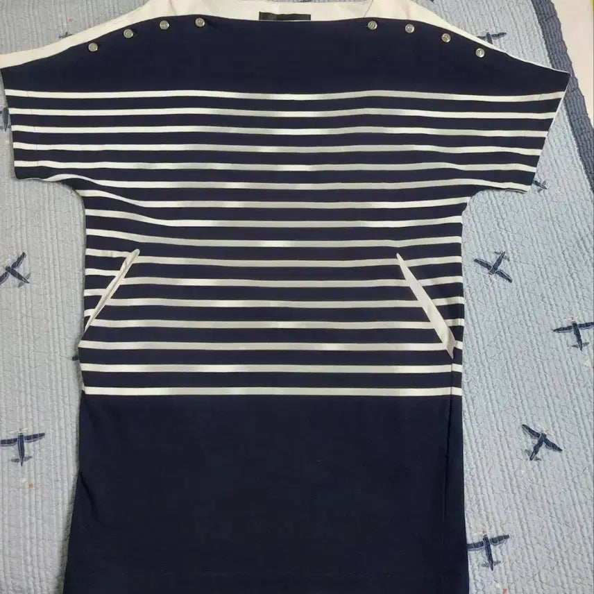 [BUNJANG] Lucky Chouette Cotton Stripe Dress Size 38 / 럭키슈에트 코튼스트라이프원피스38사이즈