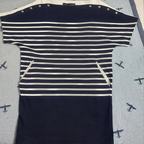 [BUNJANG] Lucky Chouette Cotton Stripe Dress Size 38 / 럭키슈에트 코튼스트라이프원피스38사이즈