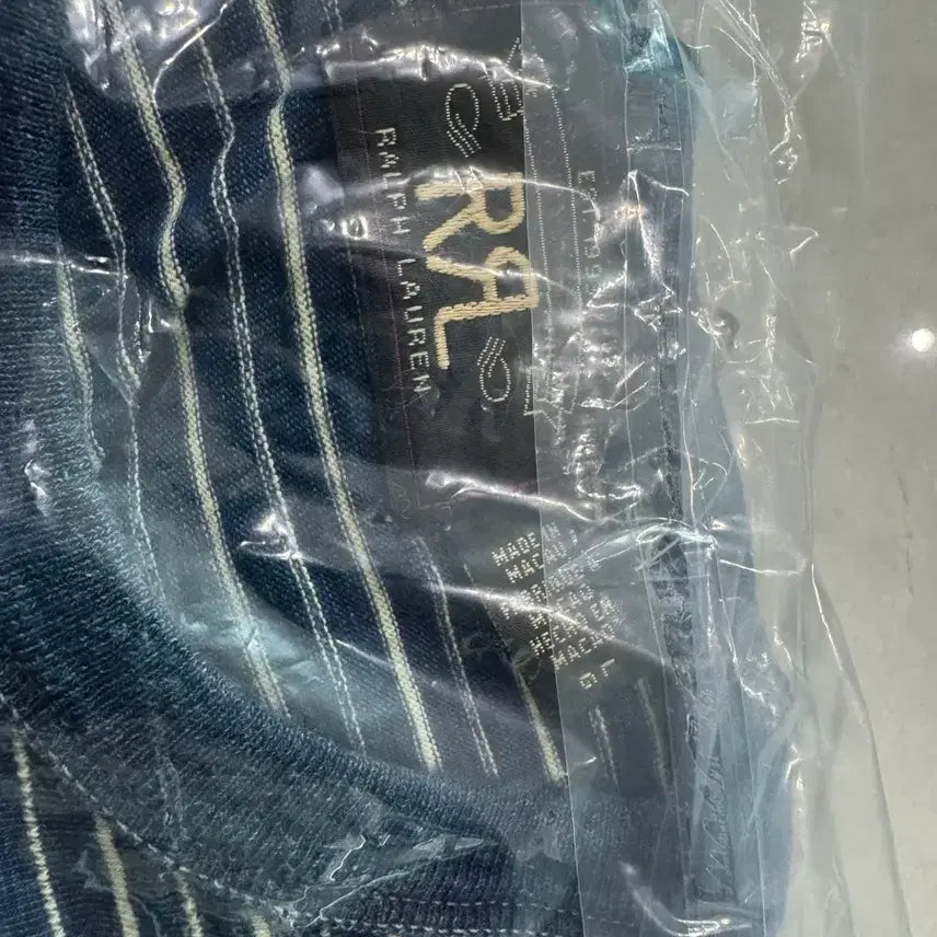 [BUNJANG] RRL Indigo Stripe T-Shirt / Rrl 인디고 티셔츠 스트라이프 L