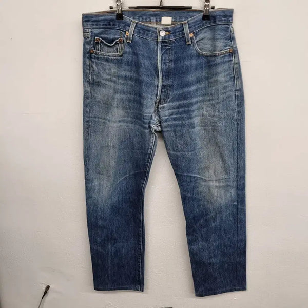 [BUNJANG] Levi's 501 Washed Denim Pants Jeans 35 Inch / [35 inch] 리바이스 501 워싱 데님 팬츠 청바지
