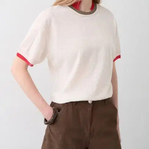 [BUNJANG] System Linen Blend Knit Top / (새상품)한섬시스템 니트