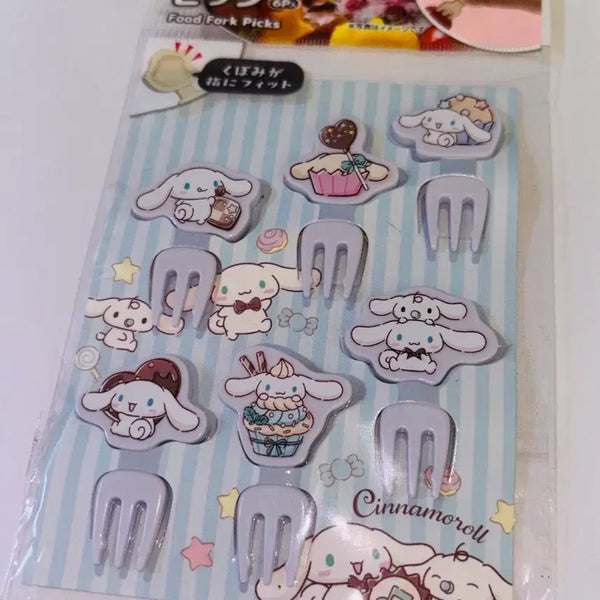 [BUNJANG] Sanrio Cinnamoroll Picnic Lunch Box Fork / 산리오 시나모롤 피크닉 도시락 포크