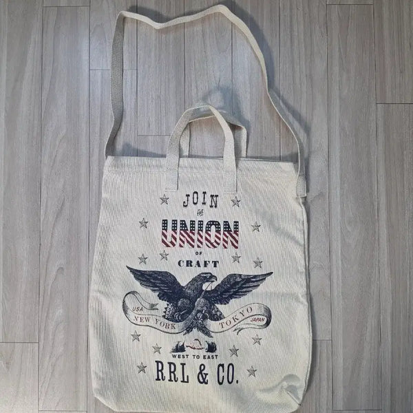 [BUNJANG] RRL Double RL Canvas 2-Way Tote Bag Shoulder Bag / RRL 더블알엘 캔버스 2WAY 토트백 숄더백