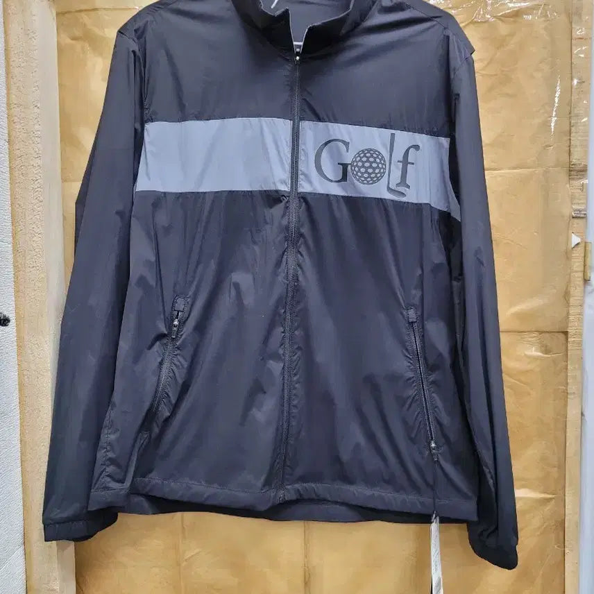 [BUNJANG] Elle Black Windbreaker Jumper / 골프 바람막이 점퍼 블랙엘르