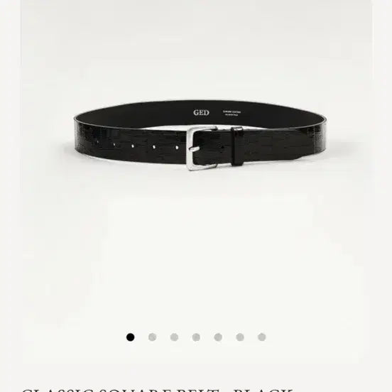 [BUNJANG] Ged Ged Classic Square Belt Black / 게드ged 클래식 스퀘어 벨트 블랙