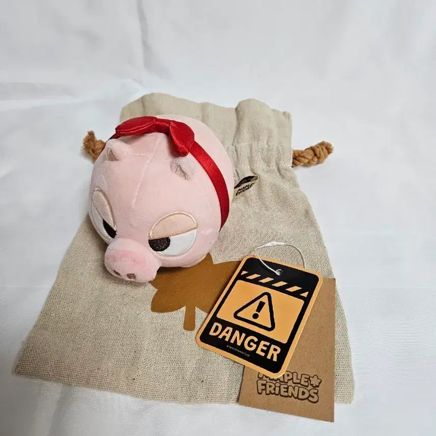 [BUNJANG] MapleStory Ribbon Pig Plush Toy / 메이플스토리 리본돼지 인형
