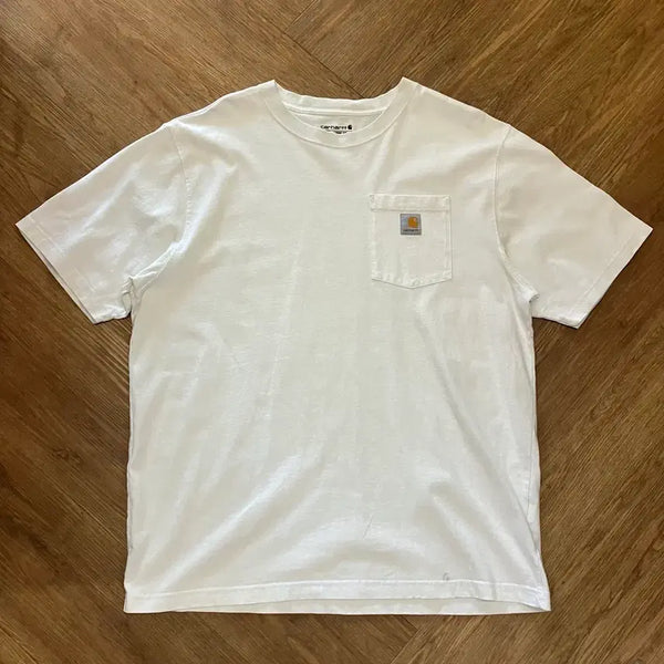[BUNJANG] Carhartt Logo Short Sleeve T-Shirt / N263 칼하트 로고 반팔
