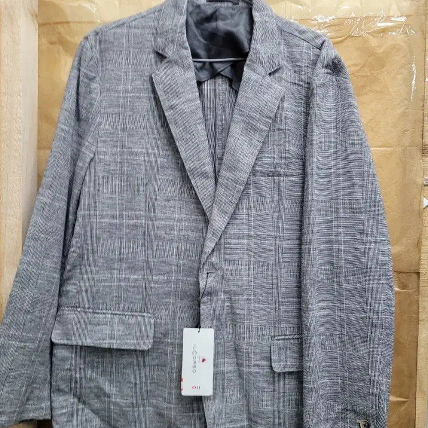 [BUNJANG] Grey Check Jacket XL / 그레이 체크 자켓일꼬로소XL
