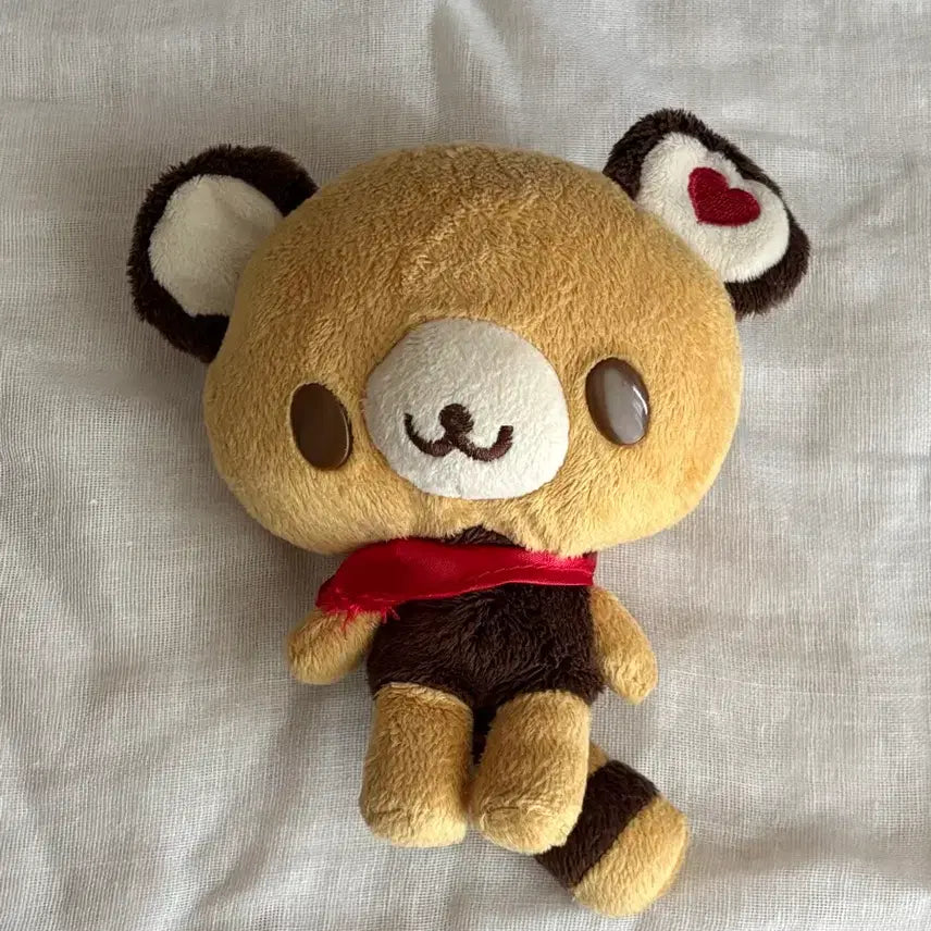 [BUNJANG] Sanrio Tenori Kumao Red Classic Plush / 고전 산리오 테노리쿠마 레드