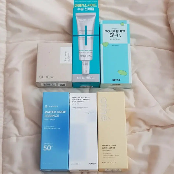 [BUNJANG] Jumiso, Mediheal, Leaders, Edit B, Athé, Sum37 Sunscreen Bundle / 메디힐 숨37 에딧비 리더스 주미소 아떼 선크림