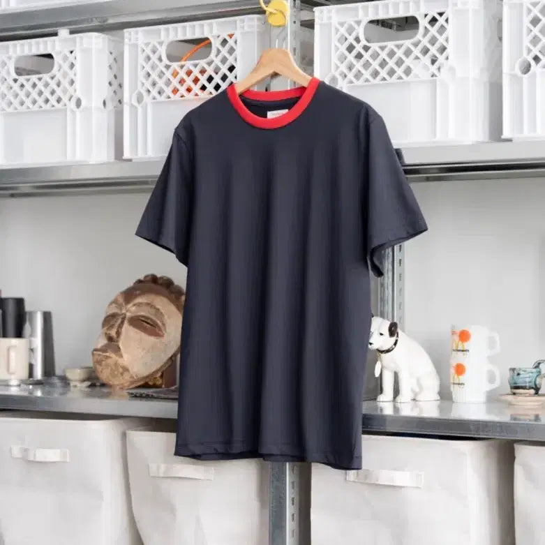[BUNJANG] Everyworn Rib Light Tee (Red/Navy) / [구매]에브리원(everyworn) Rib Light Tee (Red/Navy)