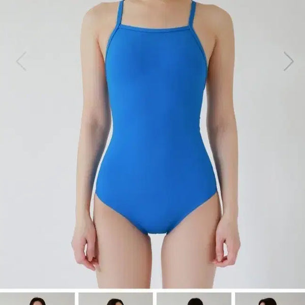 [BUNJANG] Happy Swimming S Blue Low-Cut Training Swimsuit / 해피스위밍 강습수영복 실내수영복 s  블루