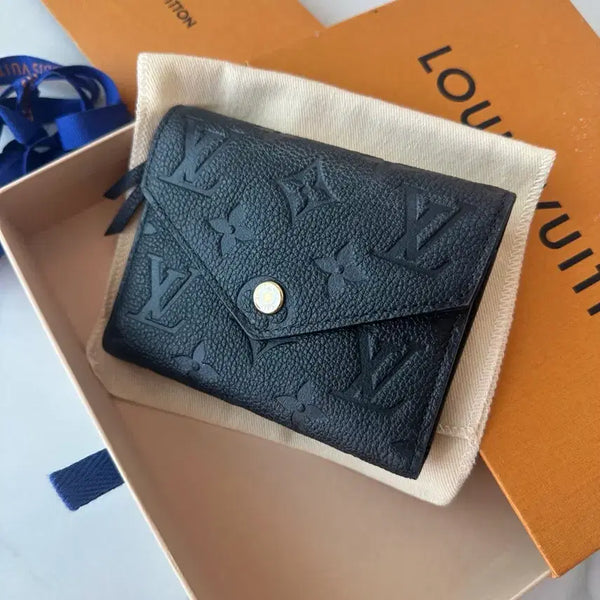 [BUNJANG] Louis Vuitton Empreinte Victorine Wallet Black / 26년4월구매 루이비통 앙프레뜨 빅토린 월릿 블랙