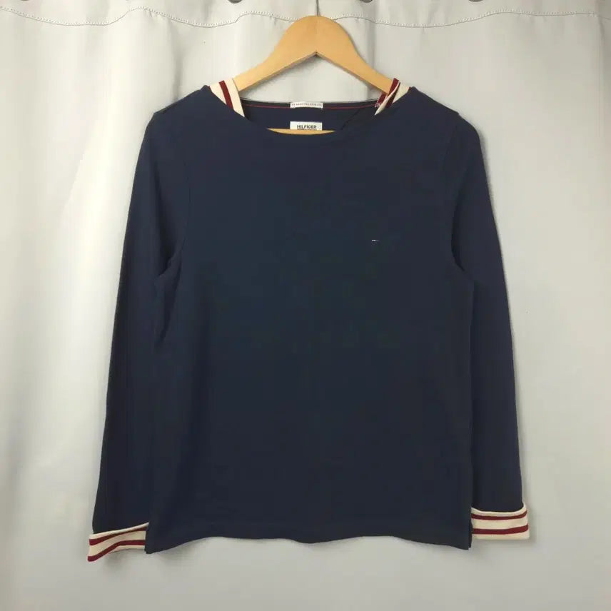 [BUNJANG] Tommy Hilfiger Slim Fit Long Sleeve Cotton T-Shirt (Women's S-M) / 새상품급) 여S-M 타미힐피거 슬림핏 긴팔 면 티셔츠