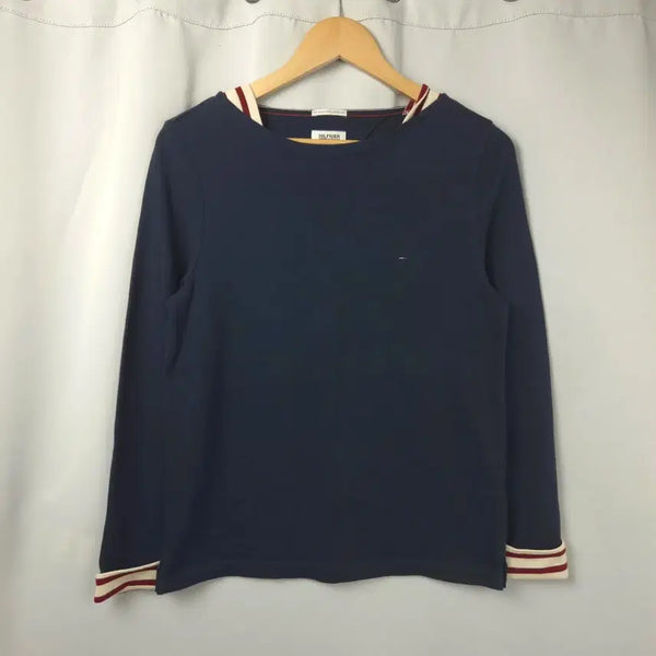 [BUNJANG] Tommy Hilfiger Slim Fit Long Sleeve Cotton T-Shirt (Women's S-M) / 새상품급) 여S-M 타미힐피거 슬림핏 긴팔 면 티셔츠