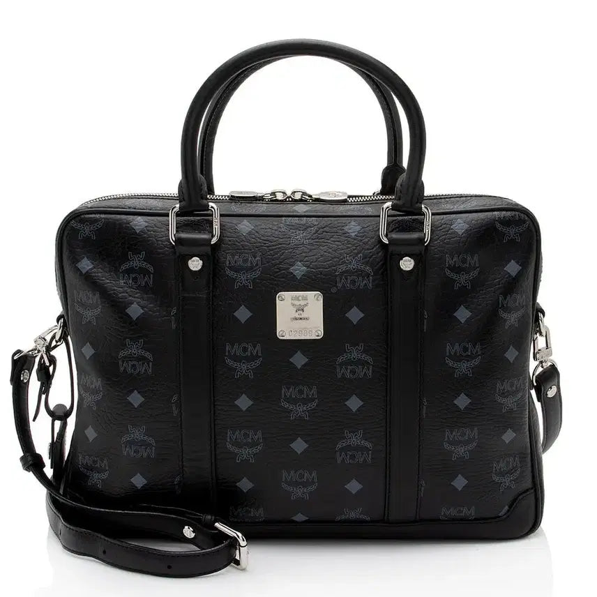 [BUNJANG] MCM Visetos Black Monogram 2-Way Briefcase / 정품/멋진남성] MCM 비세토스 블랙 모노그램 2WAY 브리프케이스 (