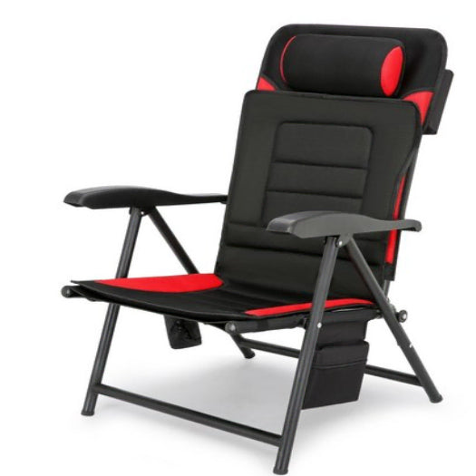 [BUNJANG] Portable Folding Fishing Chair - Multi-Angle Adjustable, Red / 낚시 의자 다단계 조절 의자 휴대용 접이식 의자 빨간색