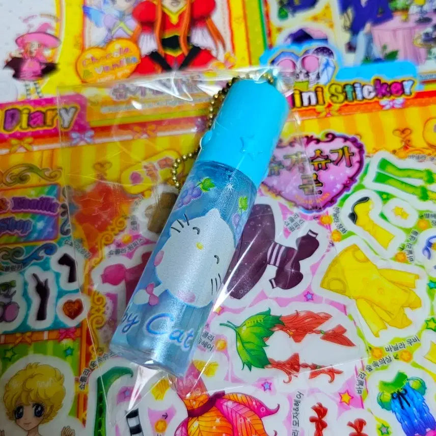 [BUNJANG] Young Art Baby Cat Lip Balm Keychain Ring / 고전문구 영아트 베이비캣 립밤 키링 고리