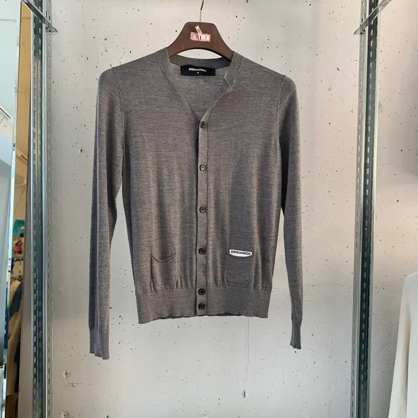 [BUNJANG] Dsquared2 Grey Wool Cardigan / 디스퀘어드2 가디건
