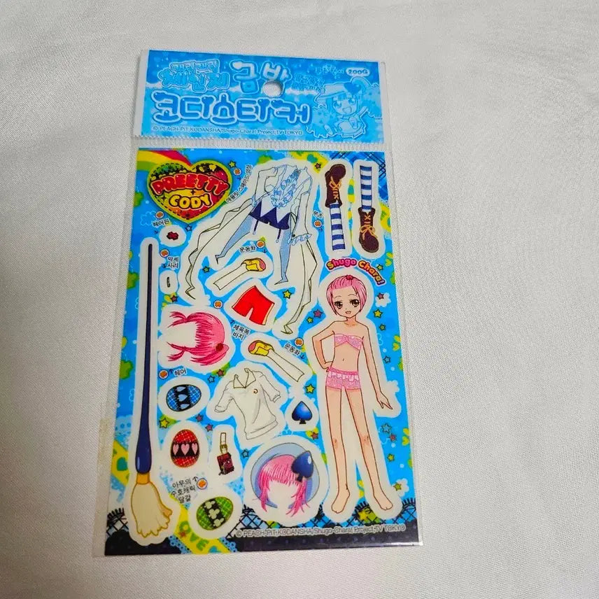[BUNJANG] Character Trick Case Mini Styling Sticker Set / 고전문구 캐릭캐릭체인지 구판 소형 코디 스티커