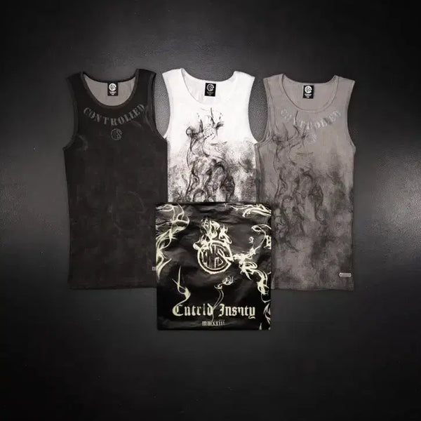 [BUNJANG] Controlled Insanity 3-Pack Sleeveless Top / controlled insanity 3팩 나시