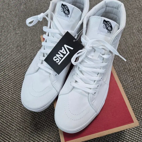 [BUNJANG] Vans SK8-Hi White Sneakers (285mm) / 새신발// Vans 스케이트 하이 285mm