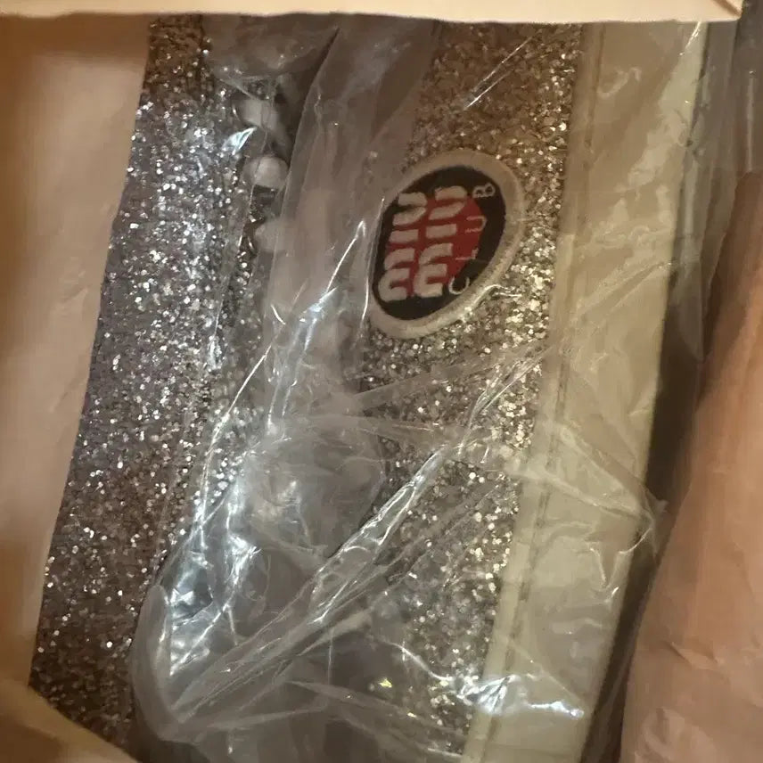 [BUNJANG] Miu Miu Silver Glitter Sneakers / 미우미우 스니커즈 실버 글리터