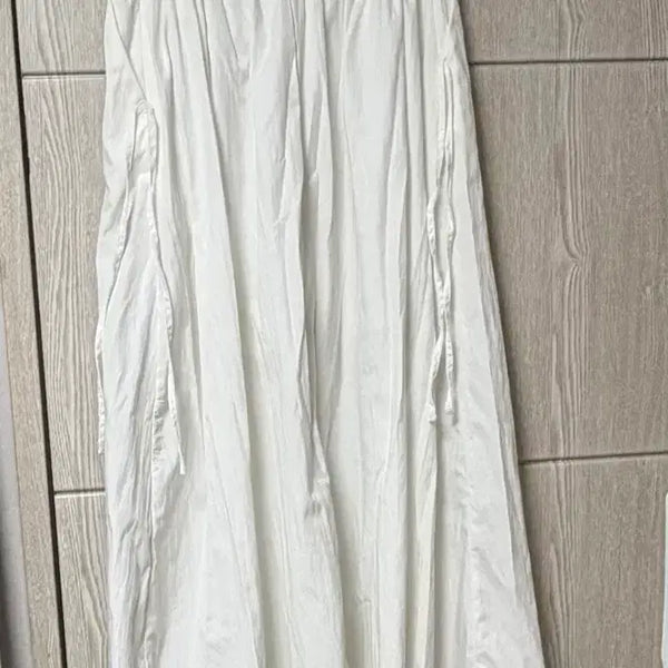 [BUNJANG] White Long Skirt / 화이트 롱스커트