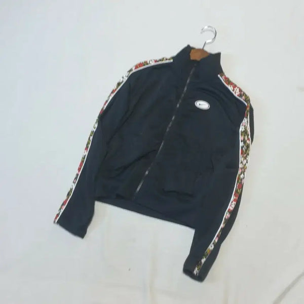 [BUNJANG] Nike Floral Cropped Track Top / 나이키  꽃무늬 크롭 트랙탑