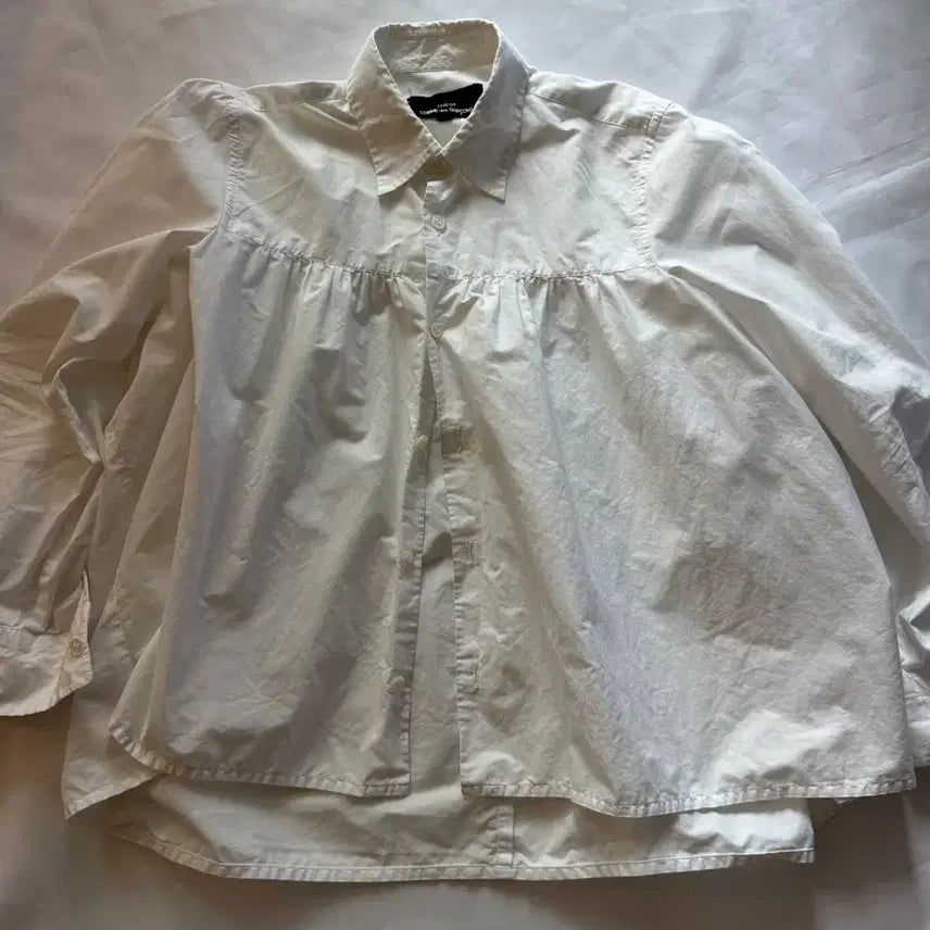 [BUNJANG] Comme des Garçons Tricot White Blouse Shirt - Size M / 꼼데가르송 tricot 블라우스 셔츠M