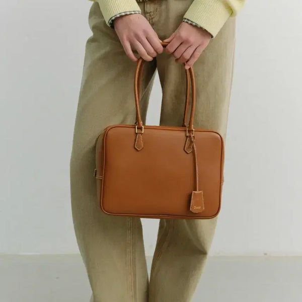 [BUNJANG] Dunst Classic 28 Leather Bag Tan / [Dunst] 던스트 클래식 28 레더백